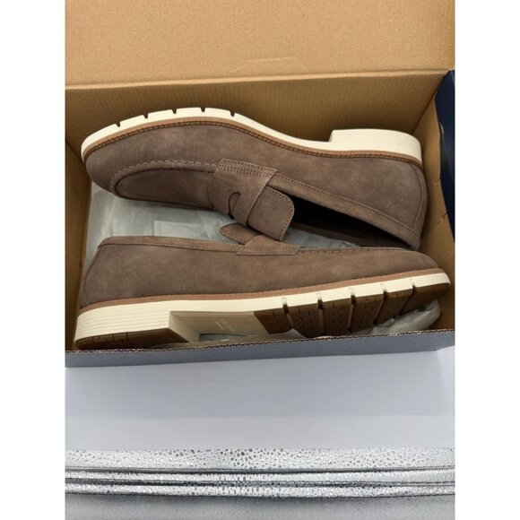 Cole Haan Flexgrand+ Men\'s Suede Penny Loafers, Color: Truffle main image 6